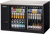 Everest Refrigeration EBB59G-SD 57.75"W Two-Section Glass Door Back Bar Refrigerator