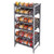 Cambro CPU243672C96480 Camshelving Premium Ultimate #10 Can Rack Stationary Unit 24"W x 36"L Speckled Gray