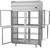 Beverage Air PRD2HC-1BHG 52.13"W Two-Section Glass Door Pass-Thru Prestige Plus Refrigerator