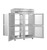 Hoshizaki PT2A-HS-HS 55"W Two-Section Solid Door Steelheart Series Refrigerator