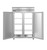Hoshizaki PT2A-HS-HS 55"W Two-Section Solid Door Steelheart Series Refrigerator