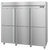 Hoshizaki R3A-HS 82.5" W Three-Section Solid Door Reach-In Steelheart Series Refrigerator