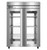Hoshizaki PT2A-FGE-FGE Steelheart Series 55" W Stainless Steel Two-Section Full Height Hinged Glass Door Pass-Thru Refrigerator - 115 Volts