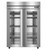Hoshizaki R2A-FGE Steelheart Series 55" W Stainless Steel Two-Section 2 Full Height Hinged Glass Doors Reach-In Refrigerator - 115 Volts