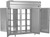 Beverage Air PRD3HC-1AS 77.75"W Three-Section Solid Door Prestige Plus Refrigerator