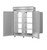 Hoshizaki PT2A-FS-FS 55"W Two-Section Solid Door Steelheart Series Refrigerator