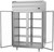 Beverage Air PRD2HC-1BG 52.13"W Two-Section Glass Door Prestige Plus Refrigerator