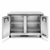 True TUC-48-HC 48.38"W Two-Section Stainless Steel Door Undercounter Refrigerator