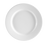 CAC China RCN-21 12" Dia. Super White Porcelain Round Clinton Plate (1 Dozen)