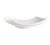 CAC China PCH-12 Bone White Porcelain Free Form Accessories Peach Plate (1 Dozen)