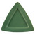 CAC China TRG-12-G Green Ceramic Triangular Festiware Plate (1 Dozen)