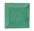 CAC China TG-SQ16-G Green Porcelain Square Tango Plate (1 Dozen)