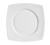 CAC China RCN-SQ23 Super White Porcelain Square Clinton Plate (1 Dozen)
