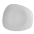 CAC China OAK-8 Bone White Porcelain Free Form Oak Plate (2 Dozen Per Case)