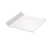 CAC China SF-P16 Bone White Porcelain Square Sunrise Plate (1 Dozen)