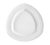 CAC China CPT-21 Super White Porcelain Triangular Camptown Plate (1 Dozen)