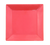 CAC China KC-21-R Red Ceramic Square Color Arts Plate (1 Dozen)