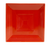 CAC China TG-SQ16-R Red Porcelain Square Tango Plate (1 Dozen)