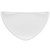 CAC China TRG-23 Super White Porcelain Ceramic Triangular Festiware Plate (1 Dozen)