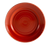 CAC China TG-7-R 7.5" Dia. Red Porcelain Round Tango Plate (3 Dozen Per Case)