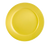 CAC China LV-8-Y 9" Dia. Yellow Ceramic Round Las Vegas Plate (2 Dozen Per Case)