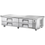 True TRCB-82-86 86.25"W Four Drawer Refrigerated Chef Base
