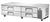 True TRCB-82-86 86.25"W Four Drawer Refrigerated Chef Base