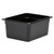 Cambro 26CW110 Camwear 1/2 Size Black Food Pan 6" Deep - 6/Case
