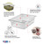 Cambro 24CW135 Camwear 1/2 Size Clear Food Pan 4" Deep
