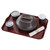 Cambro MDSHD9485 The Harbor Collection Smoked Metal 10 1/4" Insulated Polypropylene Dome - 12/Case