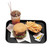 Cambro 1216FF110 11.88" Rectangle polypropylene Fast Food Tray - 24/Case