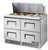 True TFP-48-18M-D-4-HC 48.13" W Stainless Steel 2-Section with 4 Drawers Sandwich and Salad Unit - 115 volts