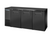 True TBB24-72-3S-Z1-BST-B-1 71.88"W Three-Section Solid Door Back Bar Cooler