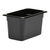 Cambro 46CW110 Camwear 1/4 Size Black Food Pan 6" Deep - 6/Case