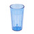 Cambro NT12401 12.6 Oz. Slate Blue SAN Plastic Fluted Newport Tumbler - 36/Case