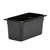 Cambro 36CW110 Camwear 1/3 Size Black Food Pan 6" Deep - 6/Case