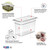 Cambro 38CW135 Camwear 1/3 Size Clear Food Pan 8" Deep - 6/Case