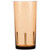 Cambro D24609 24 Oz. Light Amber SAN Plastic Crackled Design Del Mar Tumbler - 36/Case