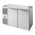 True TBR52-RISZ1-L-S-SS-1 52"W Two-Section Glass Door Solid Door Refrigerated Back Bar Cooler