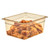 Cambro 26HP150 H-Pan 1/2 Size Amber High Heat Hot Food Pan 6" Deep - 6/Case