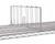 Metro DD14C Super Erecta Shelf Divider 8"H (203 x 355mm) Chrome Plated Finish