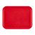 Cambro 1014FF163 10.04" Red Rectangle Fast Food Tray - 24/Case
