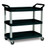 Rubbermaid FG409100BLA Utility Cart 100 Lb. Capacity Per Shelf Open Sided