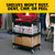 Rubbermaid FG342488BLA Utility Cart 33-5/8"L X 18-5/8"W X 37-3/4"H 200 Lb. Capacity Plastic Construction