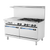 Turbo Air TARG-24G6B-NG 60" Natural Gas Radiance Restaurant Range - 299,000 BTU