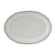 Tuxton SBH-124 Porcelain Porcelain White With Blue Band Oval / Oblong Platter (1 Dozen)
