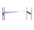 New Age 51181 U-Brace for 34" x 60" Double Stacker Keg Shelf Aluminum Construction