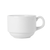 Tuxton ALF-0803 4-1/2" Porcelain Porcelain White Cup (3 Dozen Per Case)