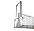 New Age 1374Ct Boat Rack T Type Ceiling Mount 96" Tube & Ampli-Mesh Aluminum Construction