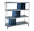 New Age 95413 28" W x 50.5" H x 63.75" D 2 Tiers Aluminum Tray Drying Rack